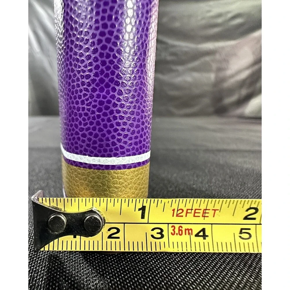 Crown Royal Flask Purple & Gold Collectors 6oz Stainless Steel Casual Business